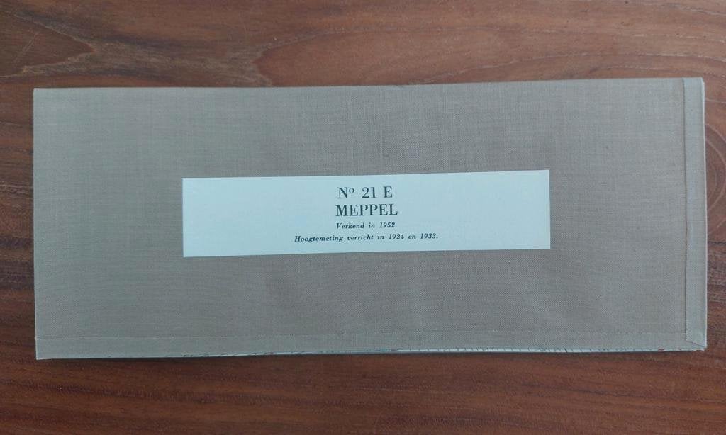 21E stafkaart uit 1954 Meppel Zwartsluis Staphorst Rouveen, Boeken, Ophalen of Verzenden, 1800 tot 2000, Nederland, Staat de Nederlanden