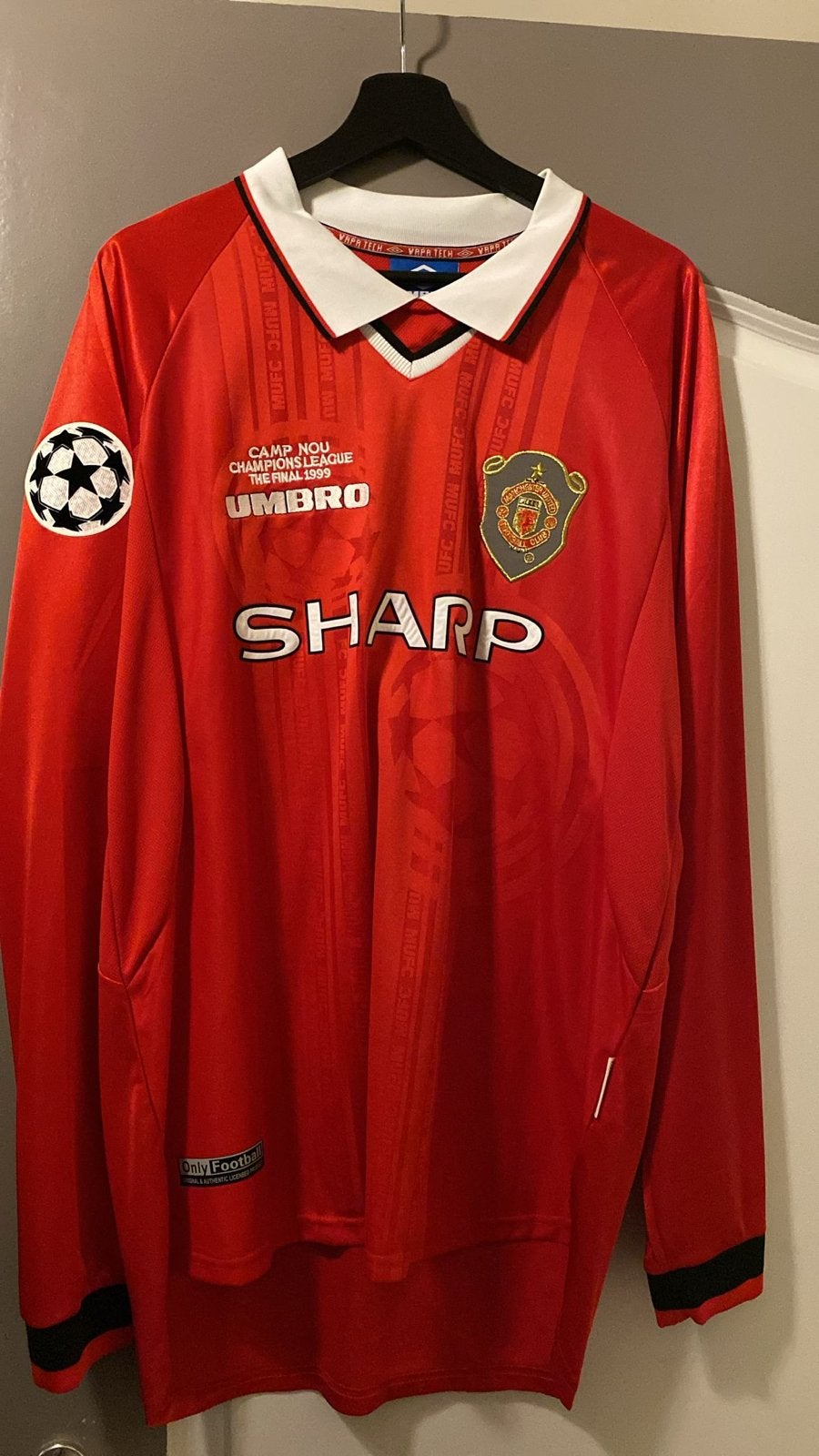 David Beckham Manchester United longsleeve - Nieuw!, Sport en Fitness, Groter dan maat XL, Verzenden, Nieuw, Shirt