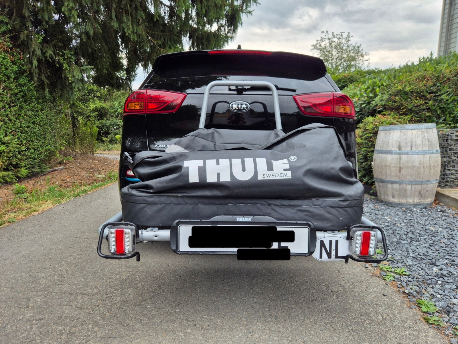 Thule Easybag met Thule Easybase - Complete Bagagedrager Set, Auto diversen, Ophalen, Gebruikt