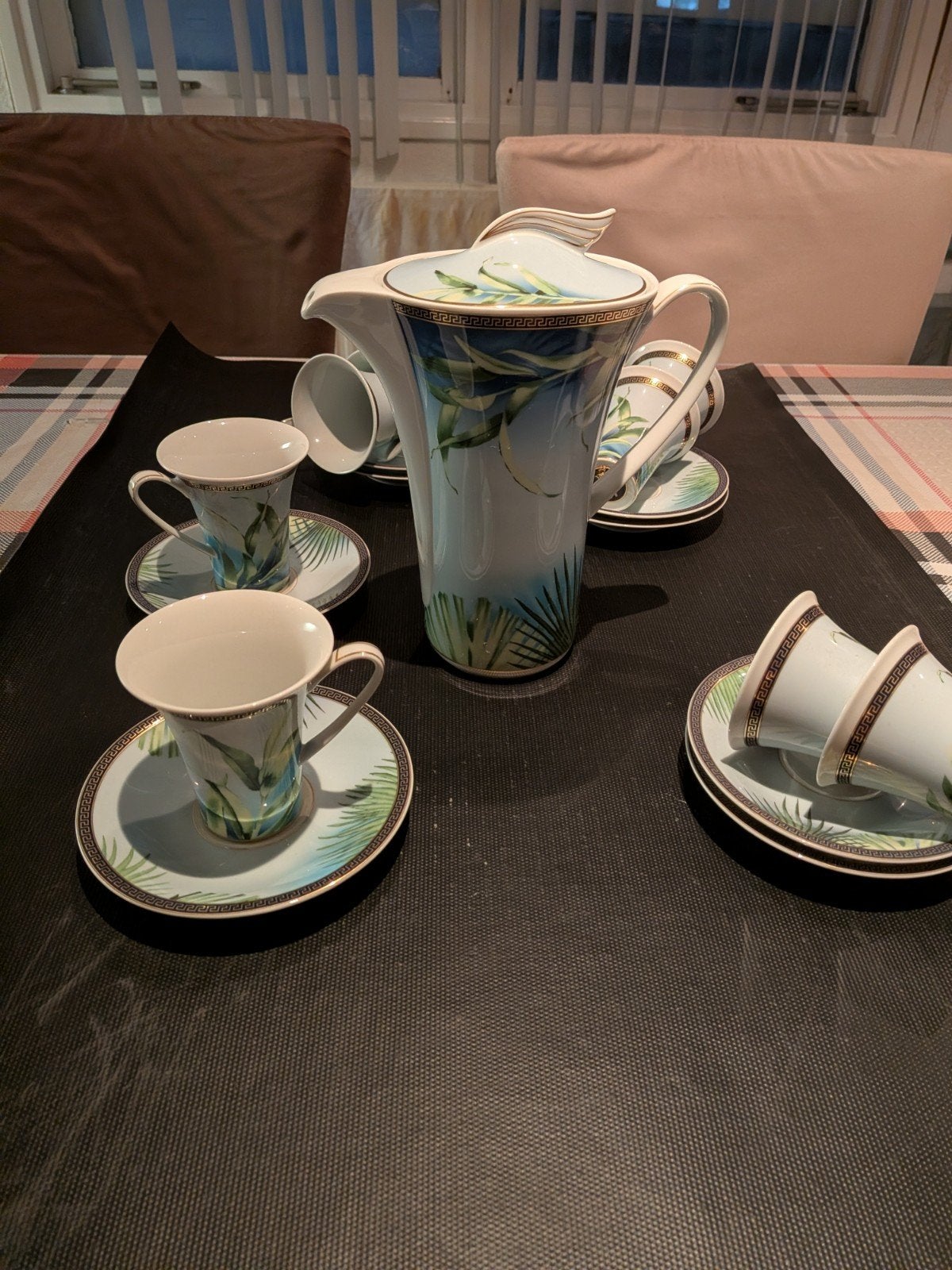 Versace Jungle Thee/Koffieservies - Zo goed als nieuw, Overige merken, Ophalen of Verzenden, Zo goed als nieuw, Modern