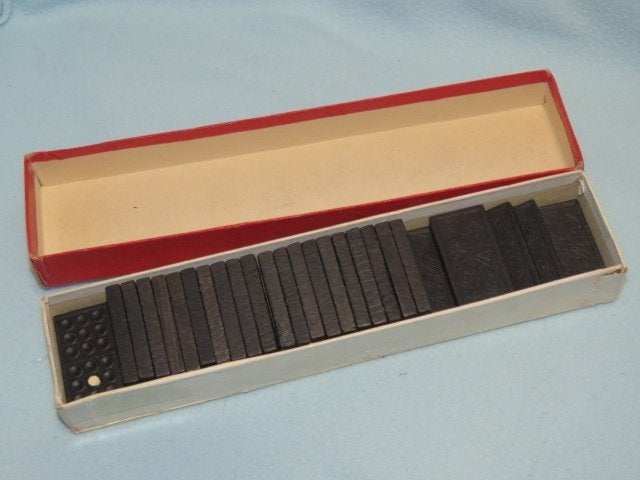 Oud houten dominospel, misschien antiek?, Ophalen of Verzenden