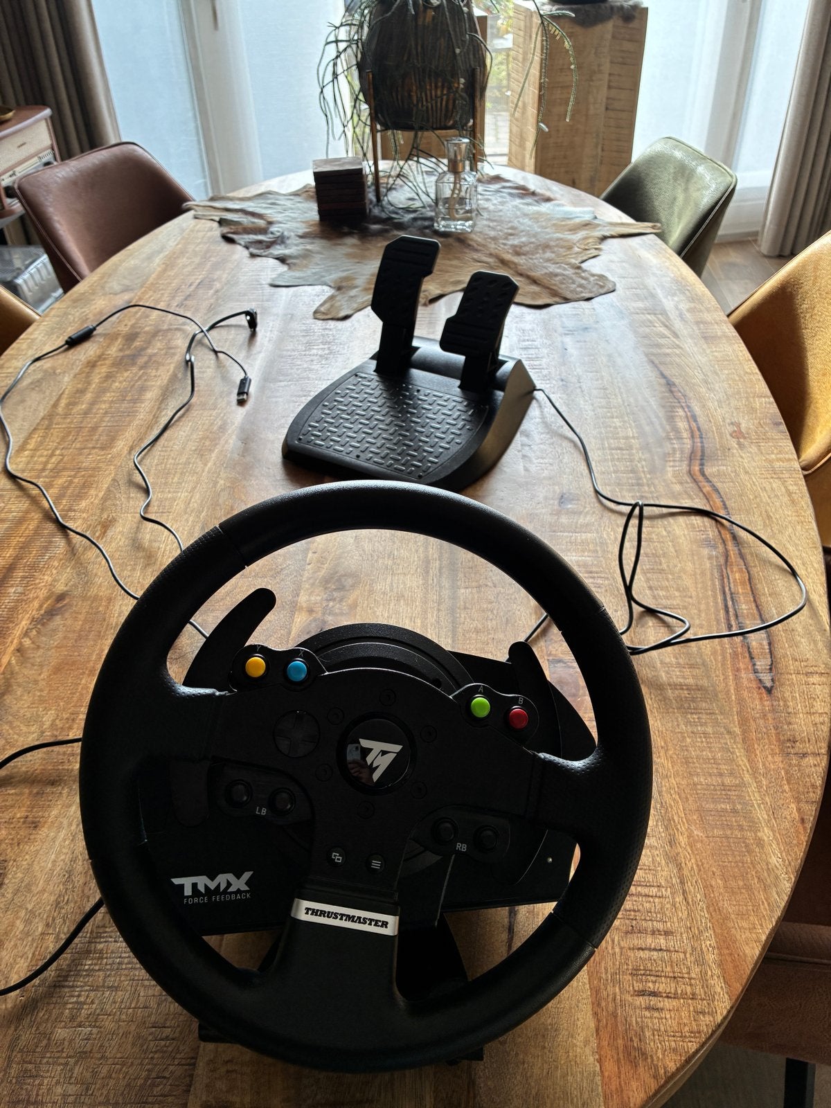 Thrustmaster TMX Force Feedback racestuur met pedalen, Spelcomputers en Games, Racestuur, Xbox, Force feedback, Ophalen of Verzenden