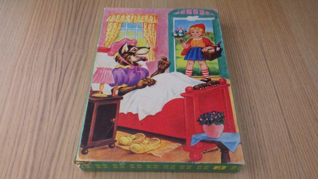 retro puzzel van roodkapje, Verzamelen, Ophalen of Verzenden, Overige typen