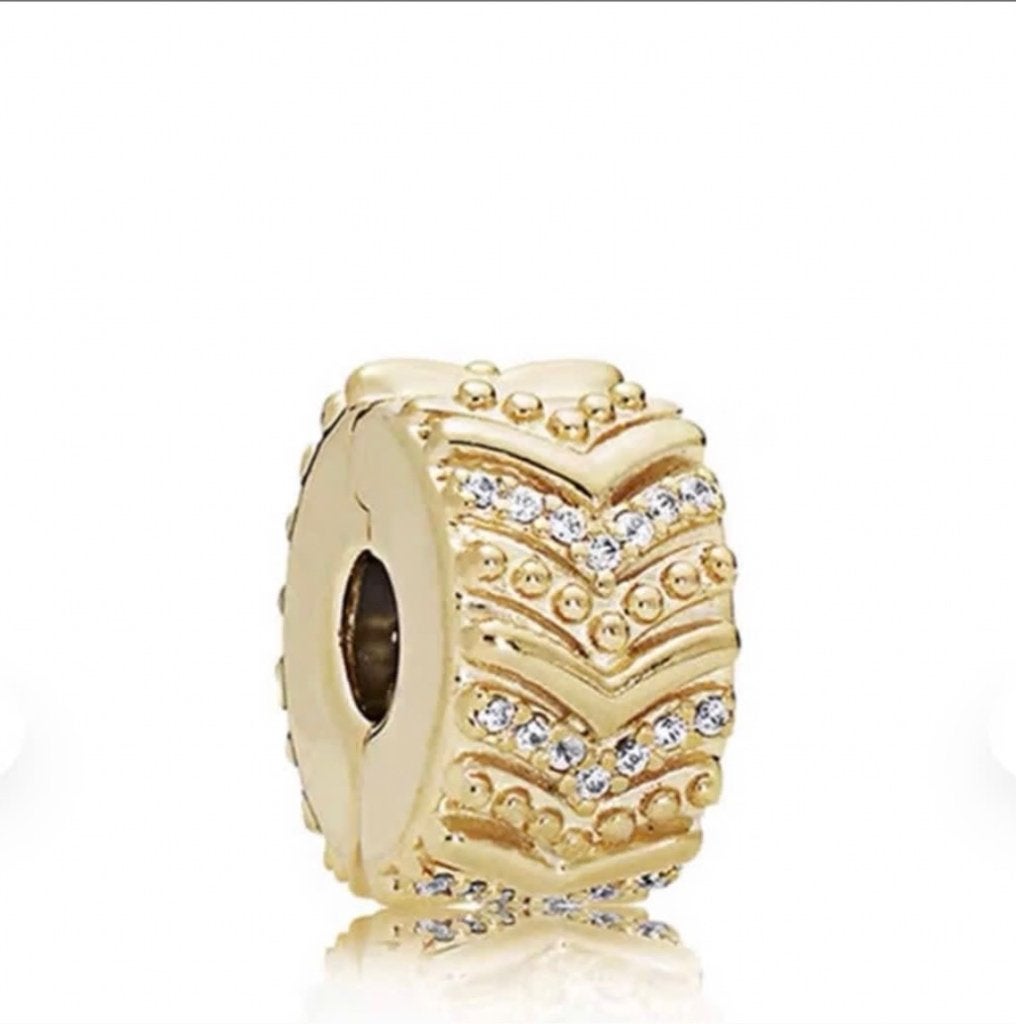 Original Pandora Shine "Exotic Zigzag" Charm - S925 ALE, Ophalen, Overige materialen, Pandora, Zo goed als nieuw