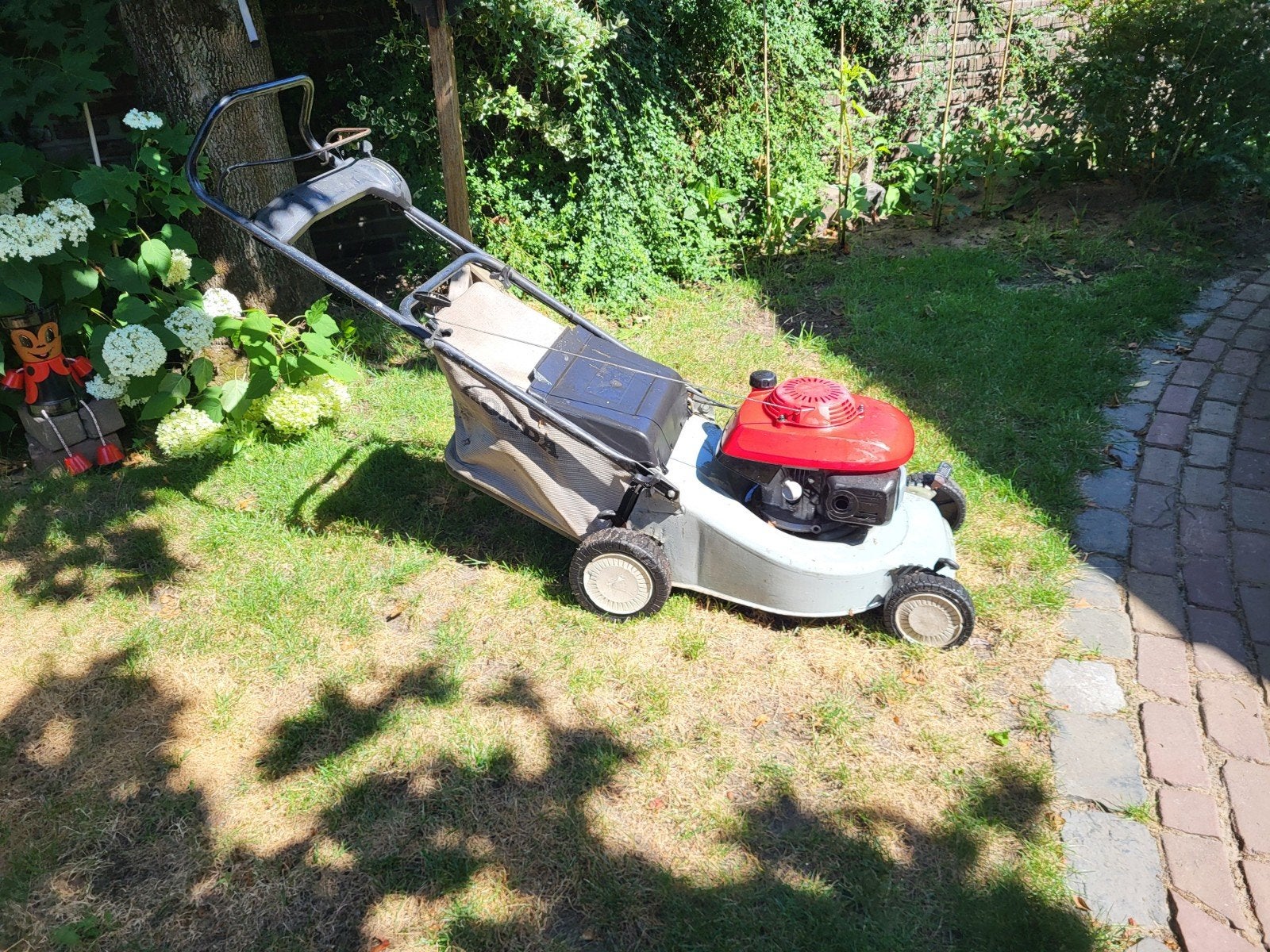 Honda HRG465C P Benzine Grasmaaier - Gebruikt, Tuin en Terras, Ophalen, Gebruikt, Opvangzak
