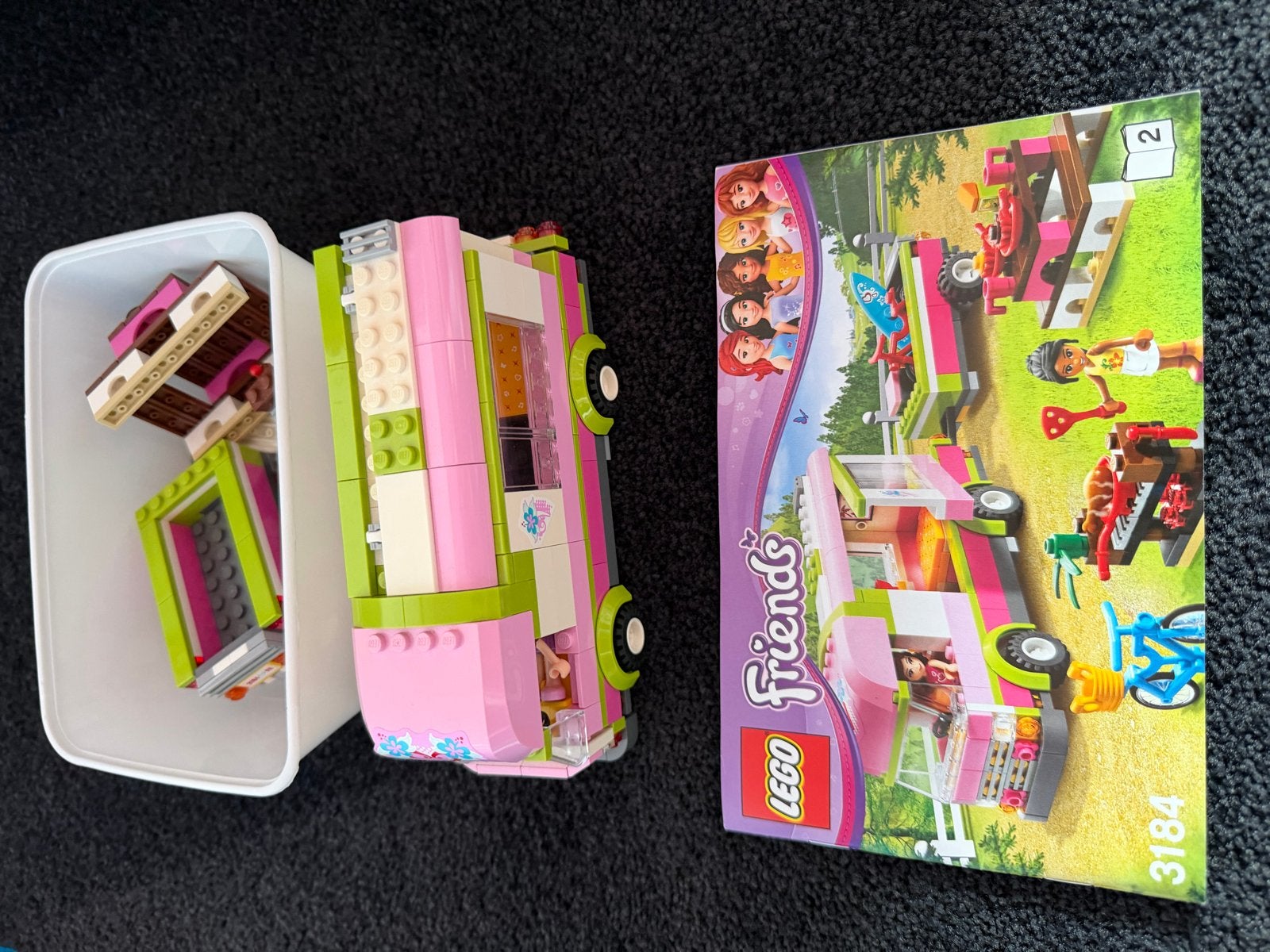 Lego Friends Camper 3184 met handleiding, Ophalen of Verzenden, Gebruikt