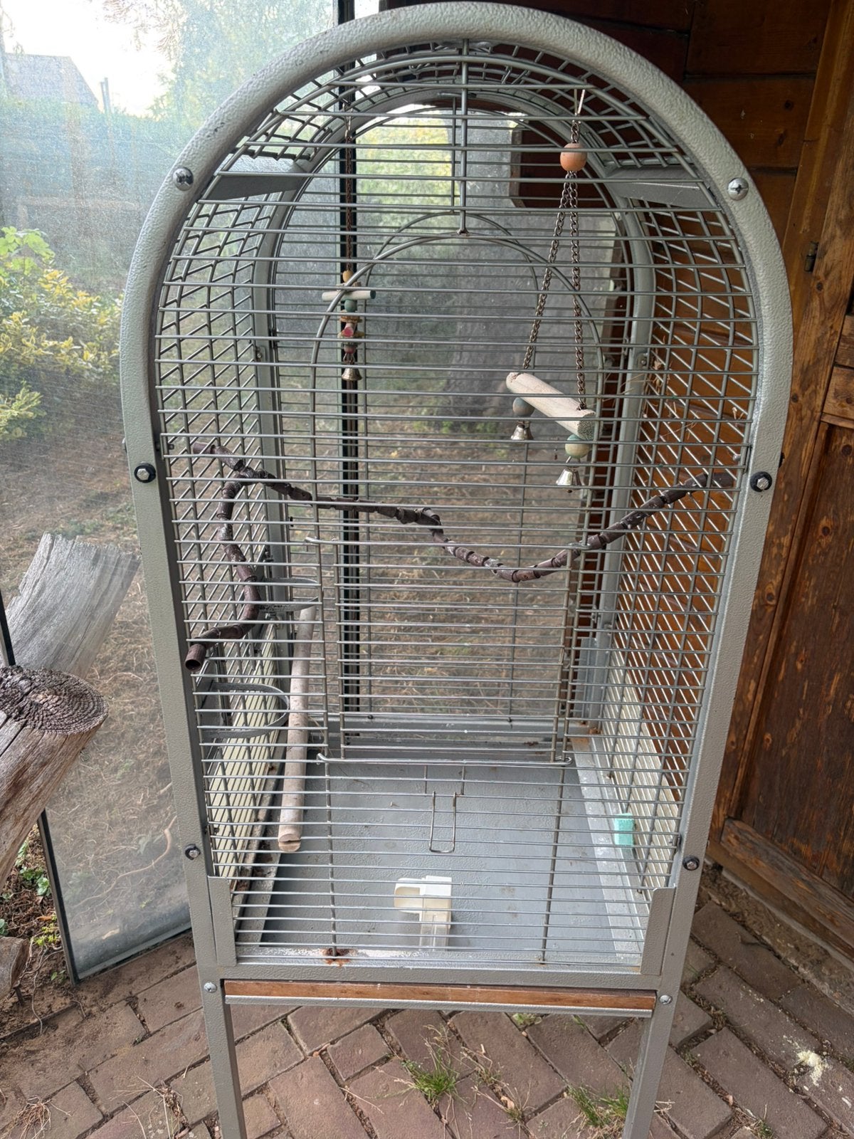 papegaaienkooi/vogelkooi, Ophalen, Zo goed als nieuw, Metaal, Vogelkooi