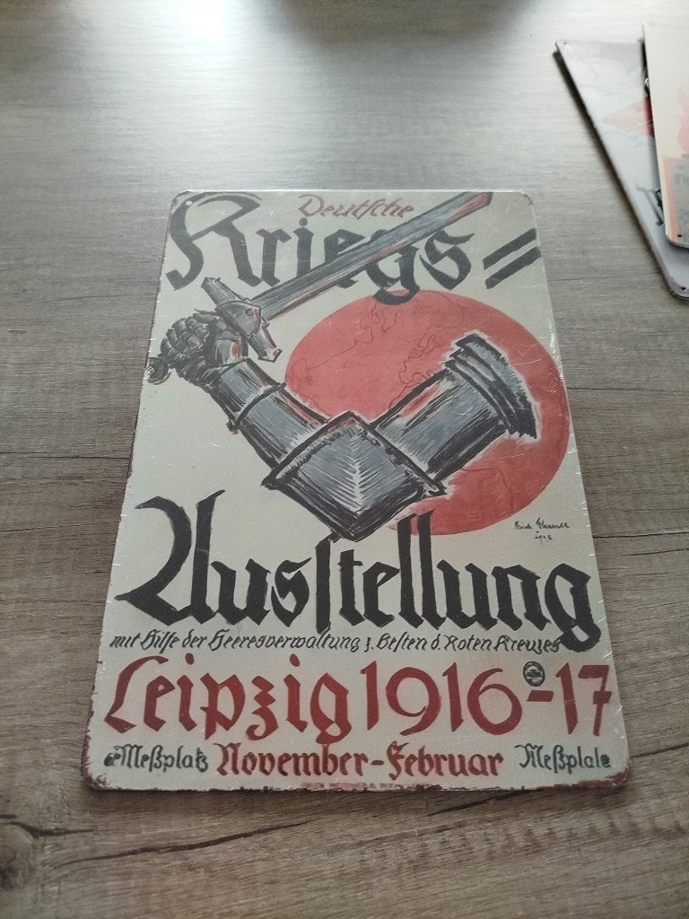 Ww propaganda plaat 20 bij 30.metalen.plaat, Ophalen of Verzenden, Nederland, Foto of Poster