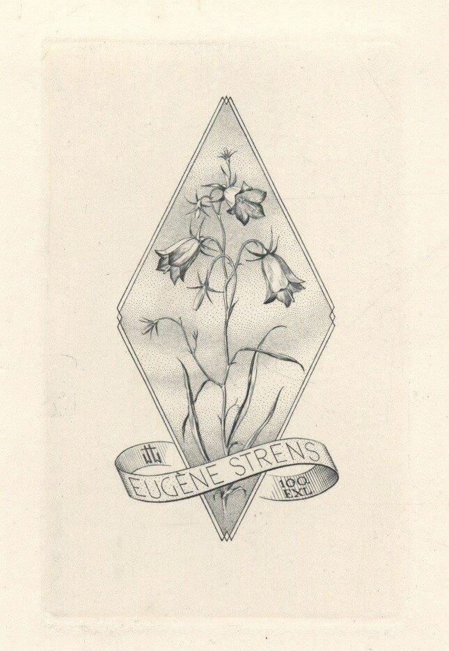 1244 Ex Libris Oostenrijk : Hubert Woyty-Wimmer, z.j., Antiek en Kunst, Kunst | Etsen en Gravures, Verzenden