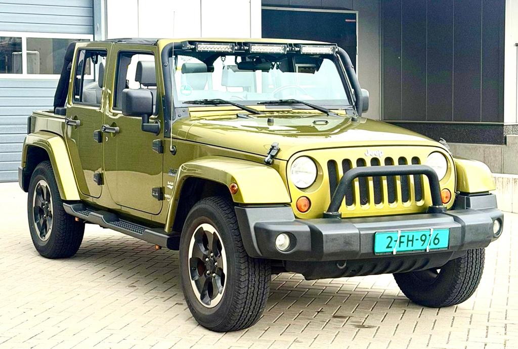 ‼️GERESERVEERD‼️JEEP WRANGLER JK 3.8 V6 200PK SAHARA SOFTTOP, Automaat, Stof, 1715 kg, Bedrijf