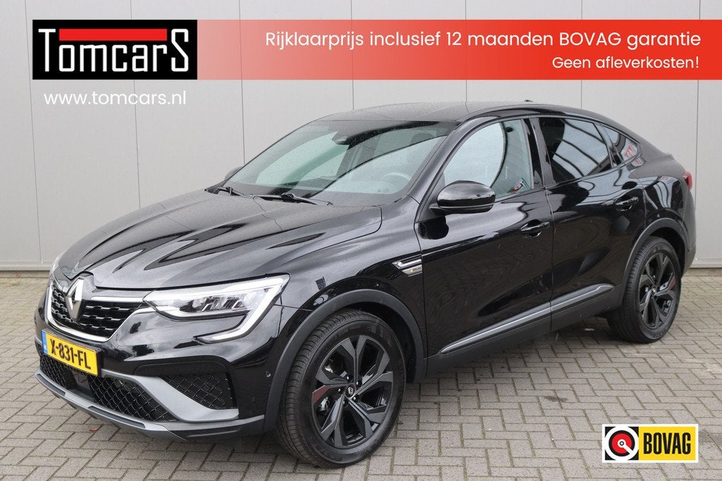 Renault Arkana 1.3 mild hybrid 160 R.S. line Navigatie/Camer, Gebruikt, Euro 6, 4 cilinders, Zwart