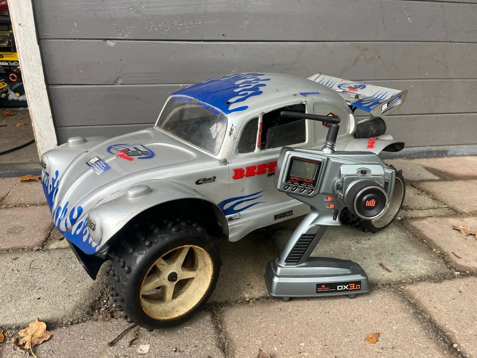 FG Marder Beetle 26cc RC Auto met Spektrum DX3.0 Zender, Overige merken, Gebruikt, Auto, Groter dan 1:32