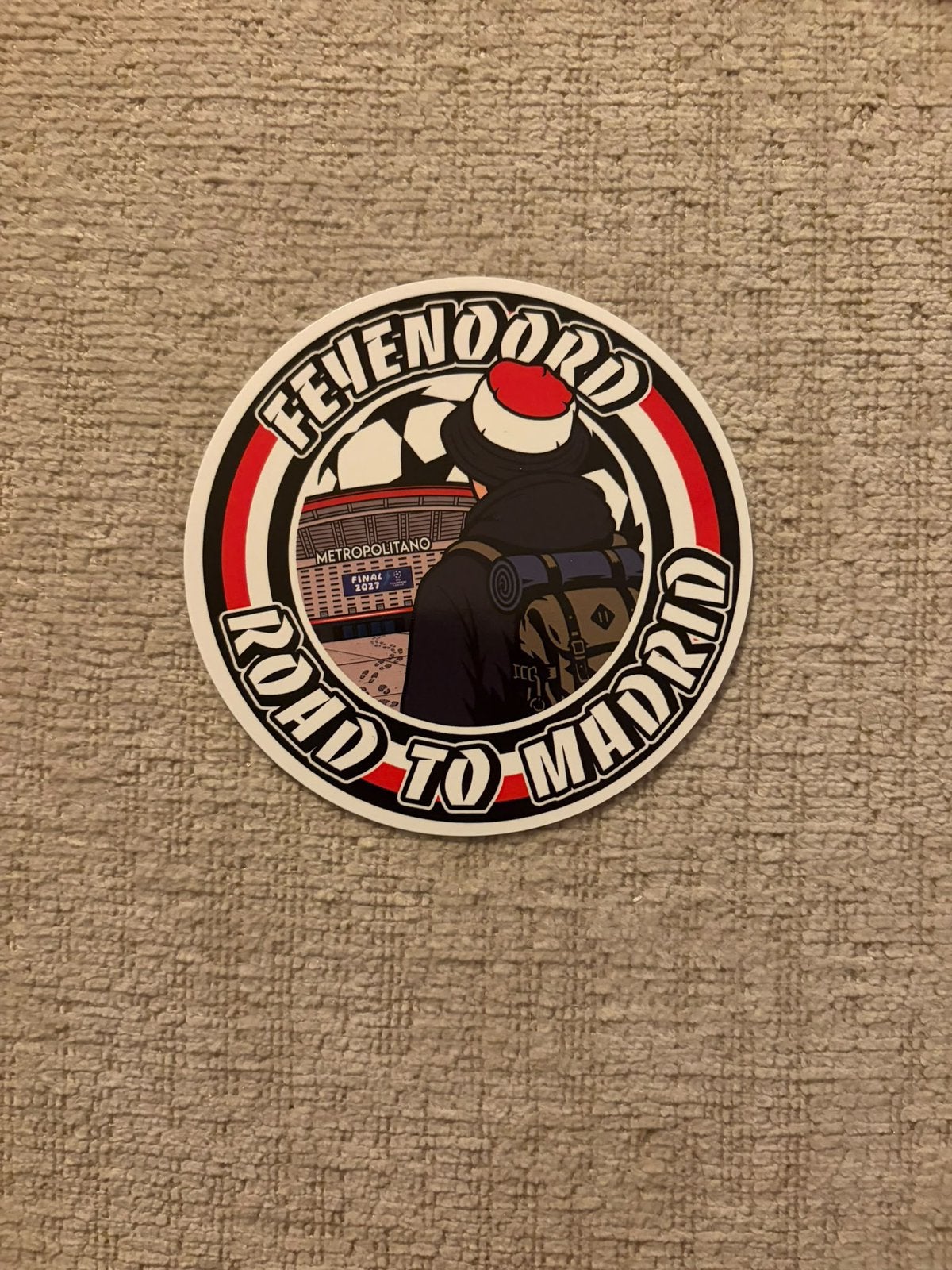Feyenoord sticker, Ophalen of Verzenden, Zo goed als nieuw, Sport