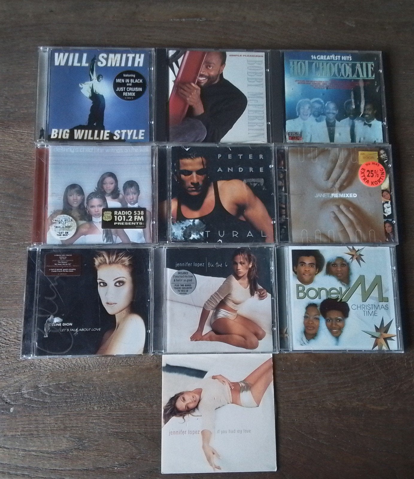 Diverse CD's: Will Smith, J.Lo, Boney M, Hot Chocolate, Ophalen of Verzenden, Gebruikt