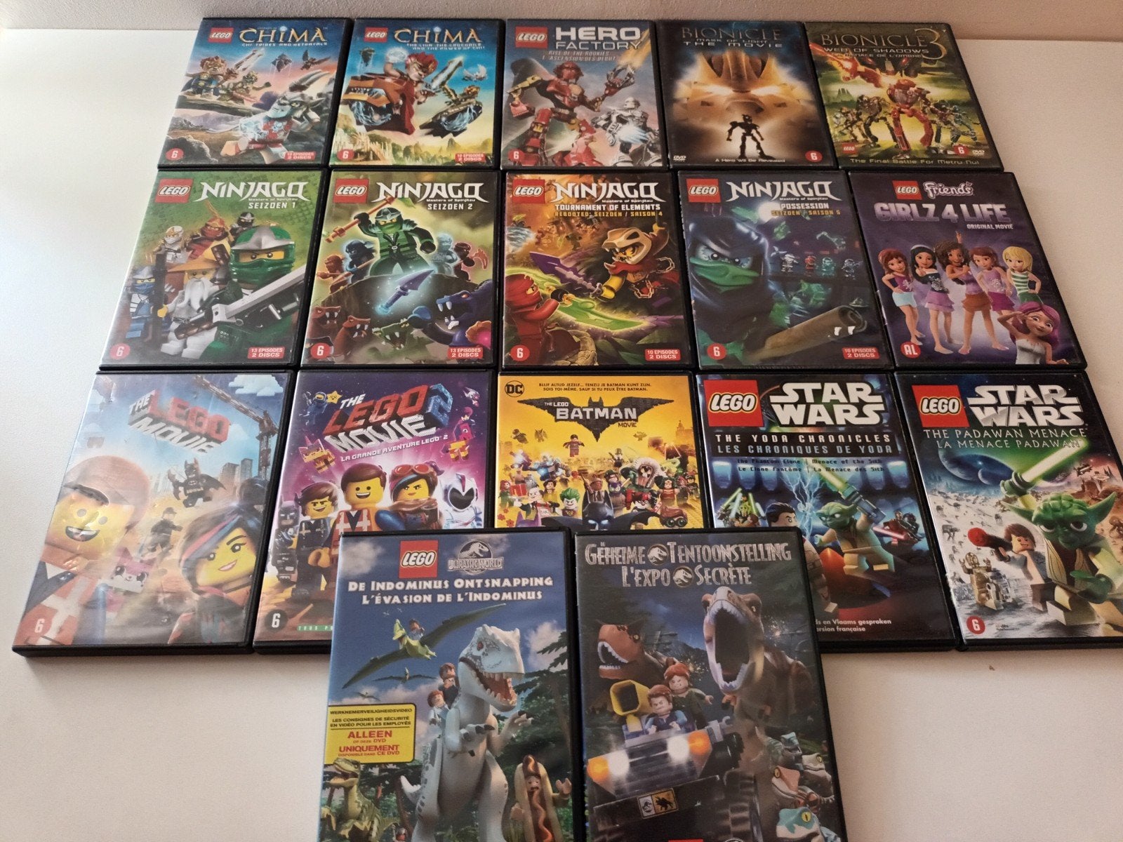 17 lego dvds, Vanaf 6 jaar, Verzenden, Zo goed als nieuw, Amerikaans