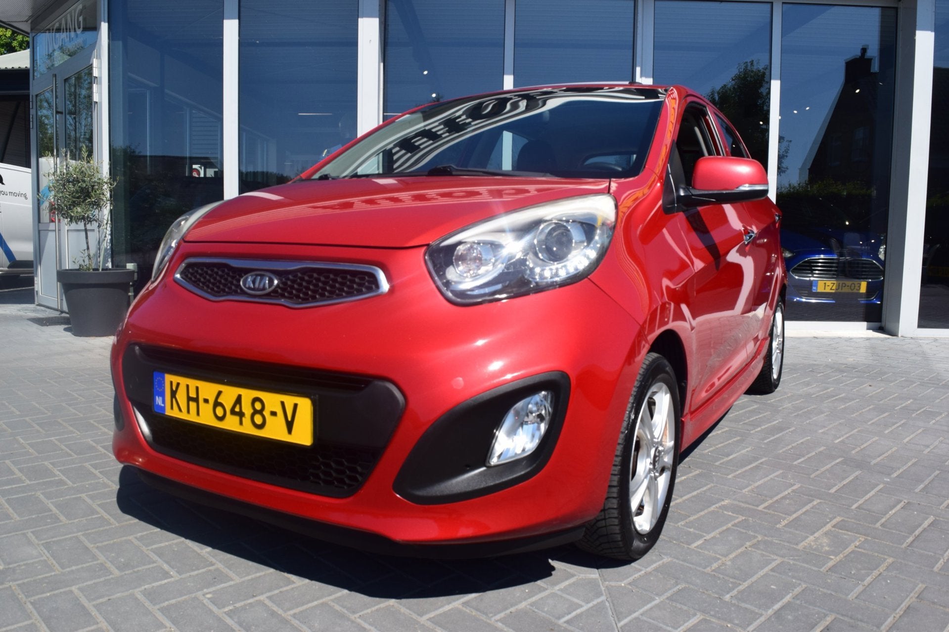 Kia Picanto 1.2 CVVT ISG schuifdak parkeersensoren keyles, Voorwielaandrijving, Euro 5, Gebruikt, Zwart