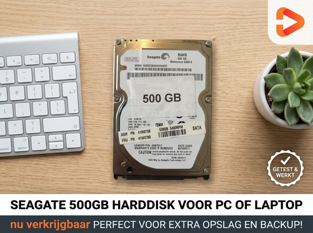 Seagate 500GB Sata HDD 2,5" S-ATA, Intern, Seagate, 500GB, Verzenden