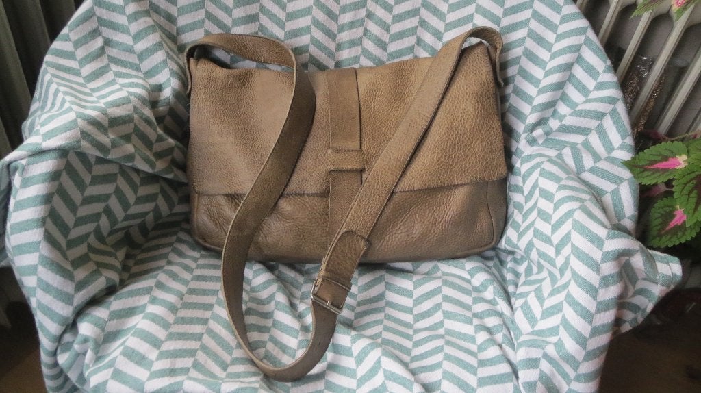 Keecie, leren tas, schooltas, Big Business, 40x29x8cm, Gebruikt, Minder dan 30 cm, Bruin, Verzenden