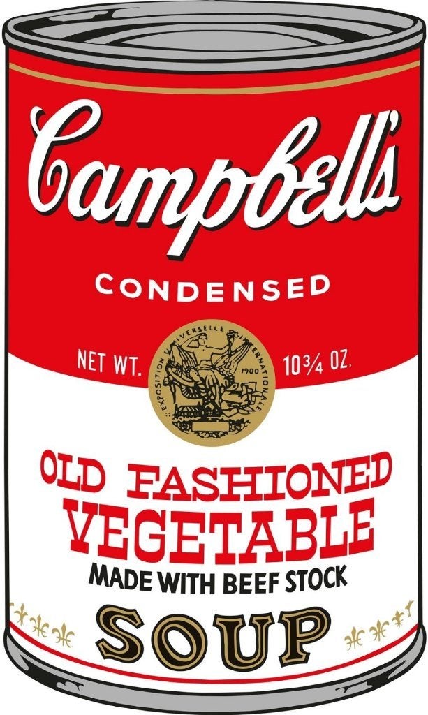 Andy Warhol Kleur Lithografie "Campbells Old Fashioned"Gen G, Antiek en Kunst, Gelimiteerde oplage, Ophalen of Verzenden, Overige onderwerpen