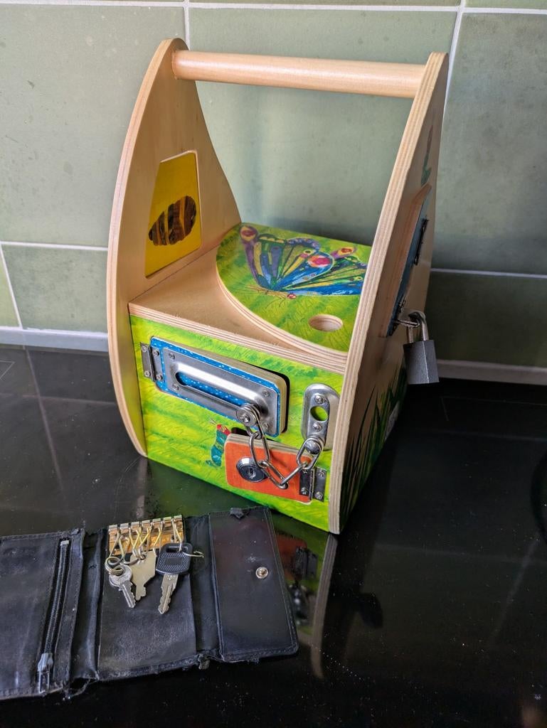 Sleutelkastje Rupsje Nooitgenoeg, Kinderen en Baby's, Ophalen, Gebruikt, Hout