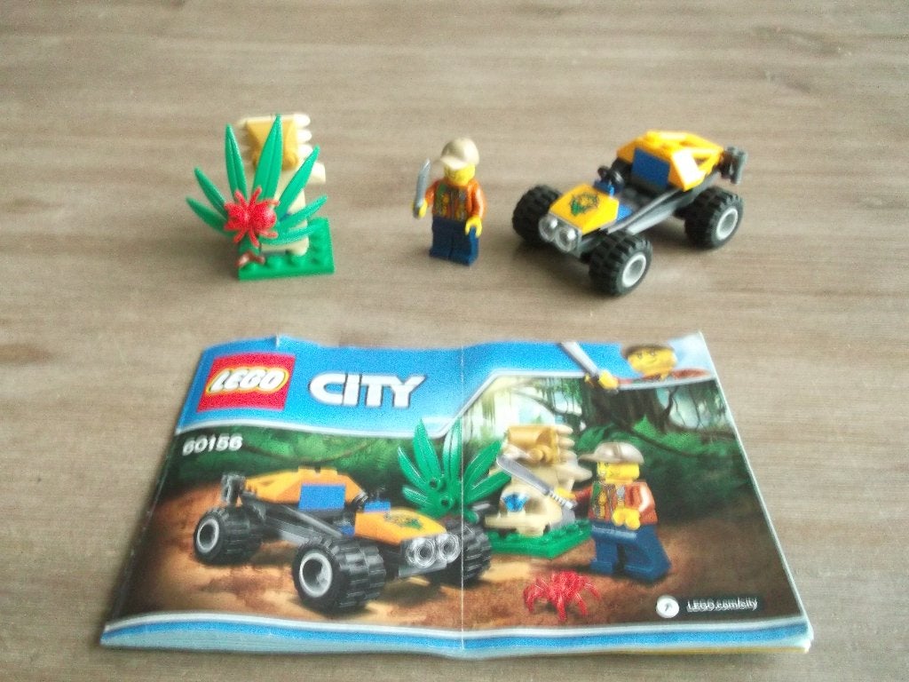 lego jungle 60156 jungle buggy (2017), Ophalen of Verzenden, Gebruikt, Complete set, Lego