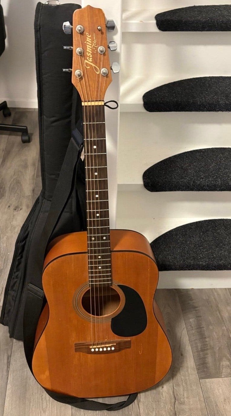 Jasmine by Takamine Westerngitaar met hoes, Ophalen of Verzenden, Gebruikt, Western- of Steelstringgitaar, Met koffer