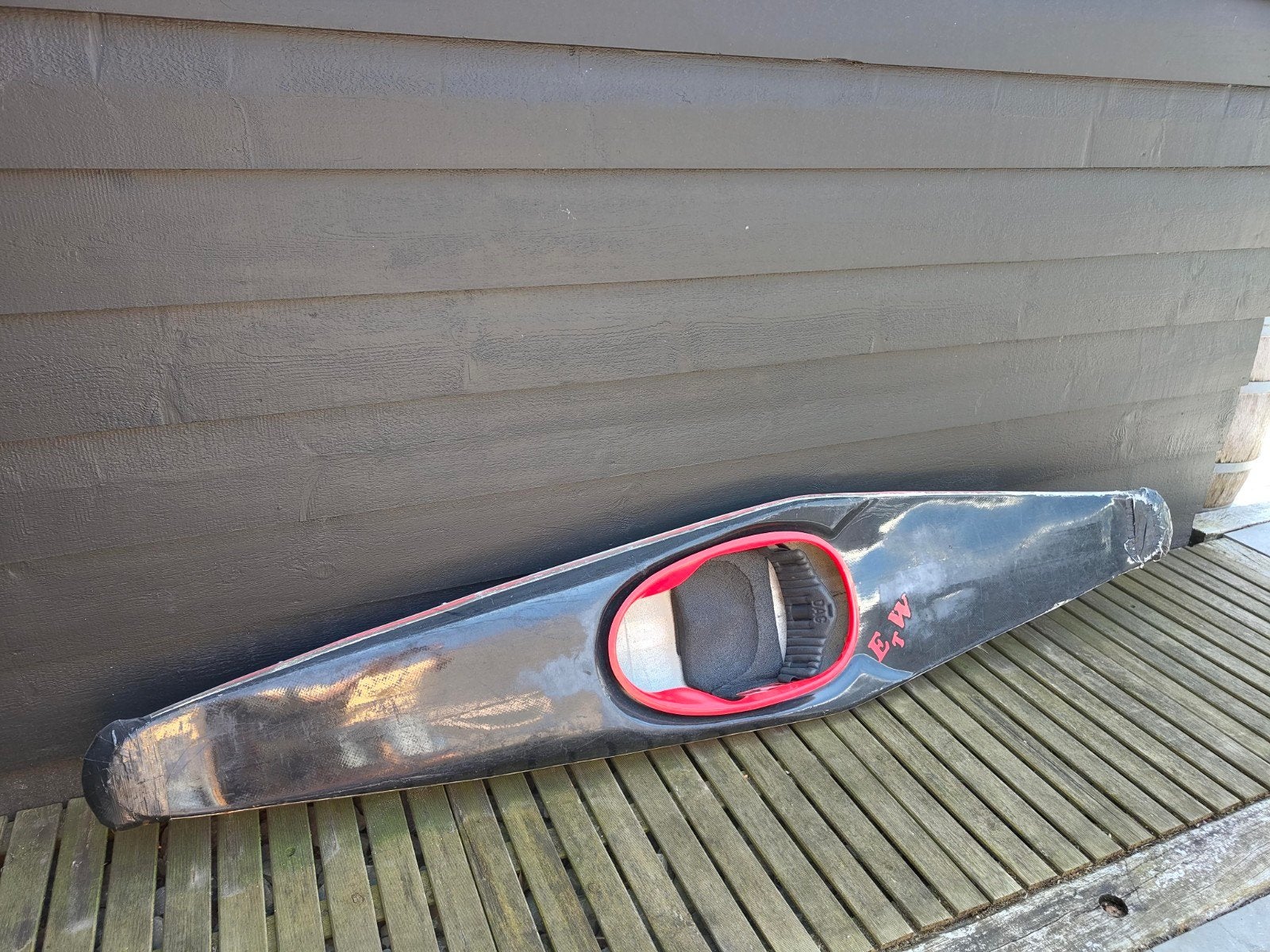 Gebruikte polyester kanopolo boot met stootbumpers, Ophalen, 1-persoons