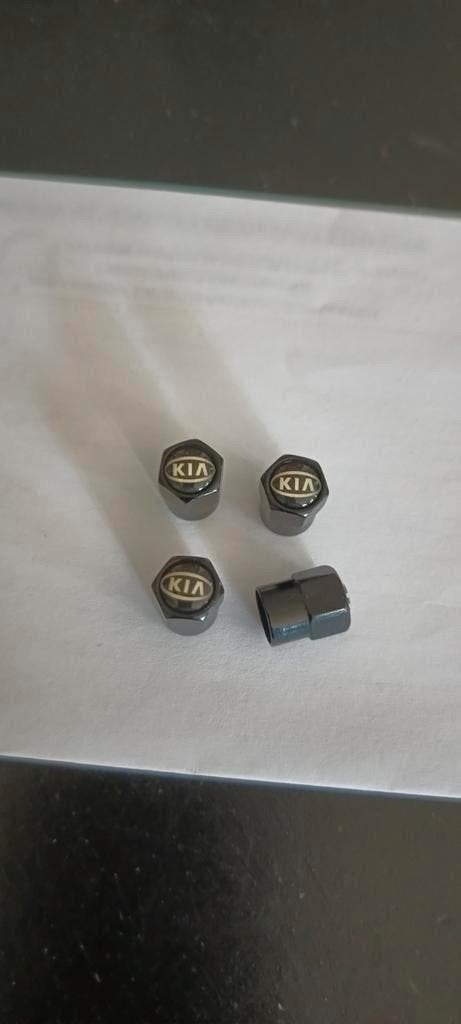 Ventiel dopjes kia zwart ventieldop auto, Ophalen of Verzenden, Nieuw, Kia
