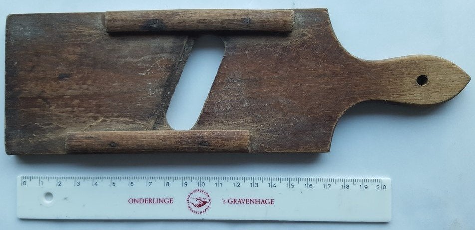 Houten koolmes + weckstamper + komkommerschaaf, Ophalen of Verzenden