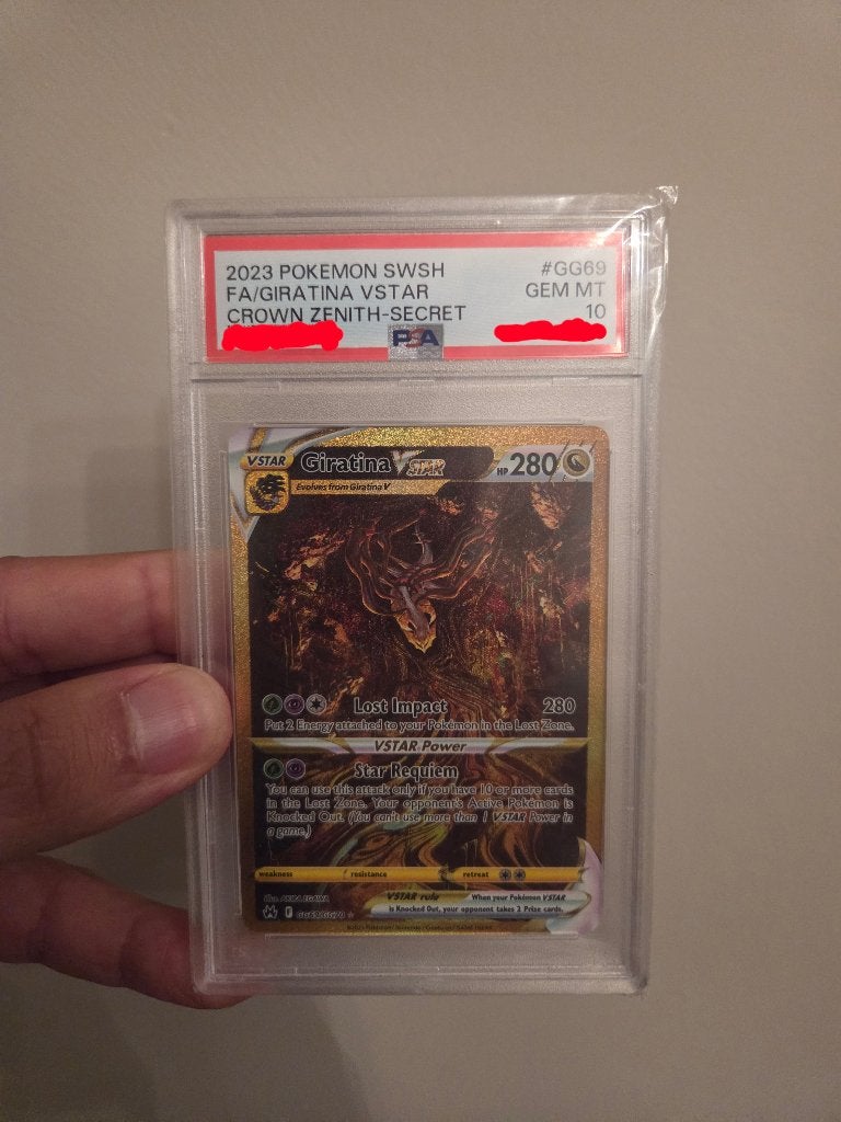 Giratina Vstar gg69 PSA 10 Crown Zenith, Ophalen of Verzenden, Zo goed als nieuw