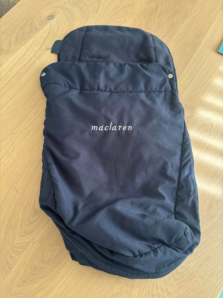 Maclaren Voetenzak Donkerblauw - Warm voor Kinderwagen, Ophalen, Zo goed als nieuw, Kinderwagen, Overige merken