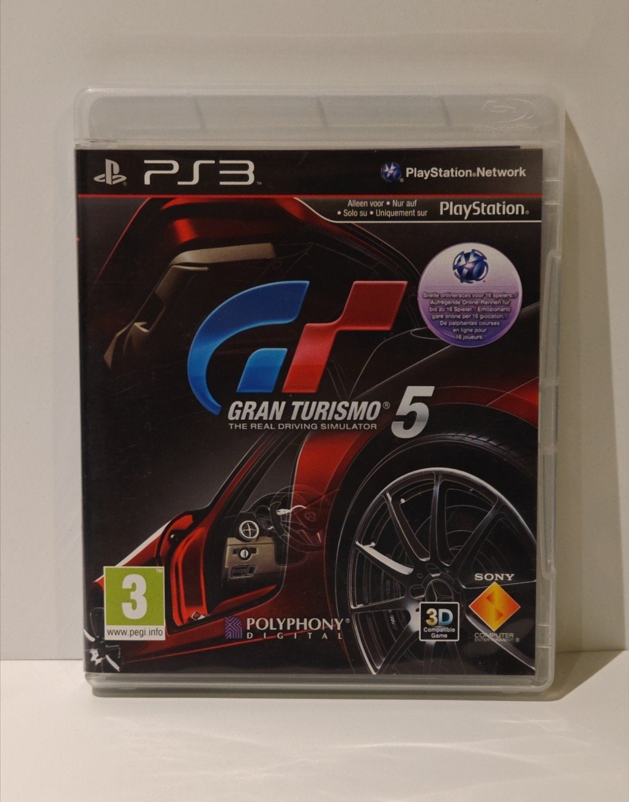 Gran Turismo 5 PlayStation 3 Sony Polyphony Digital spel rac, Online, Racen en Vliegen, Ophalen of Verzenden, Zo goed als nieuw