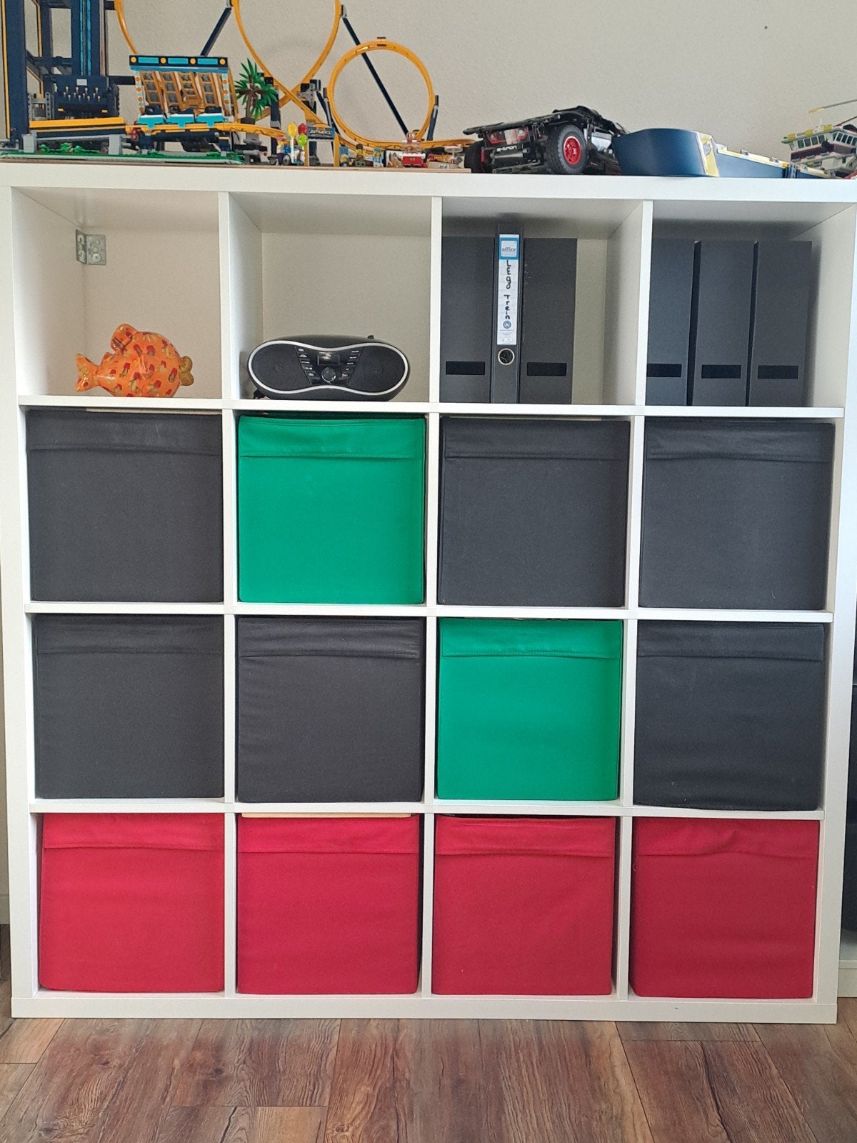 KALLAX Ikea kast wit 147 x 147, Ophalen, Gebruikt, 25 tot 50 cm