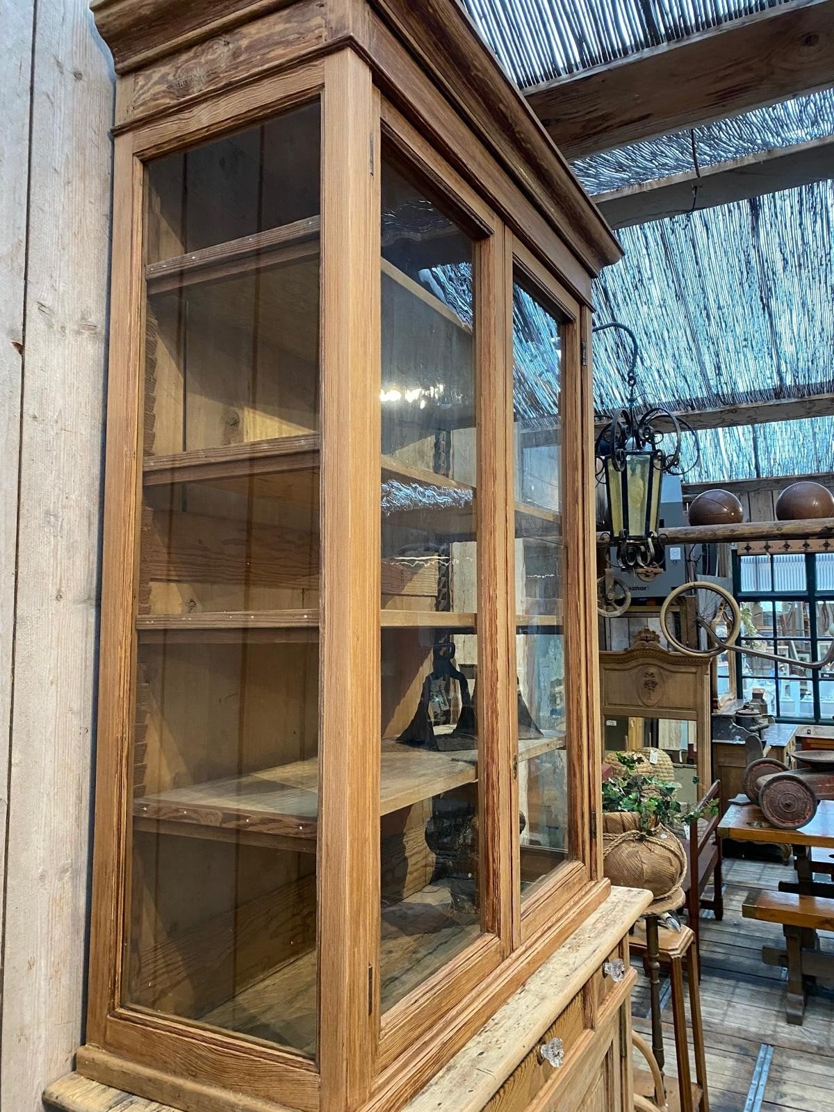 Antieke Franse buffetkast vitrine kast, Ophalen