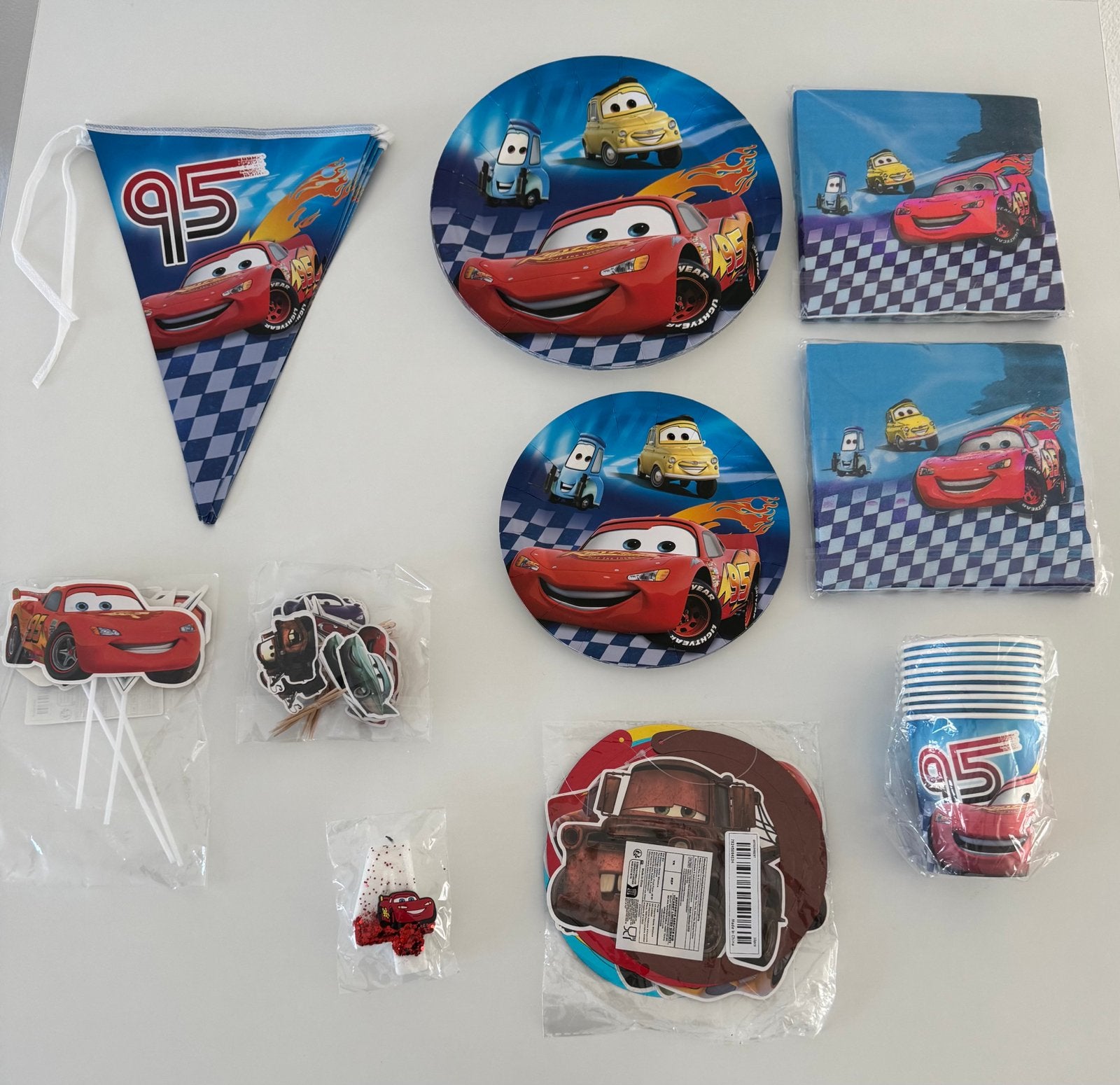 Cars, Ophalen of Verzenden, Zo goed als nieuw, Feestartikel, Verjaardag