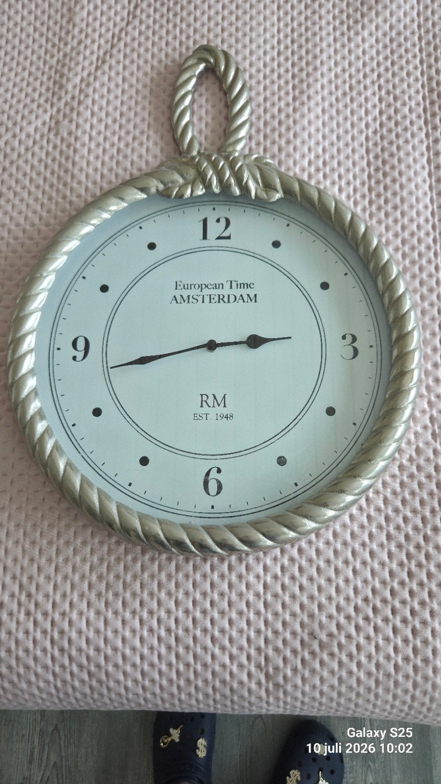 Rivièra Maison Newport Wall Clock,, Ophalen of Verzenden, Zo goed als nieuw