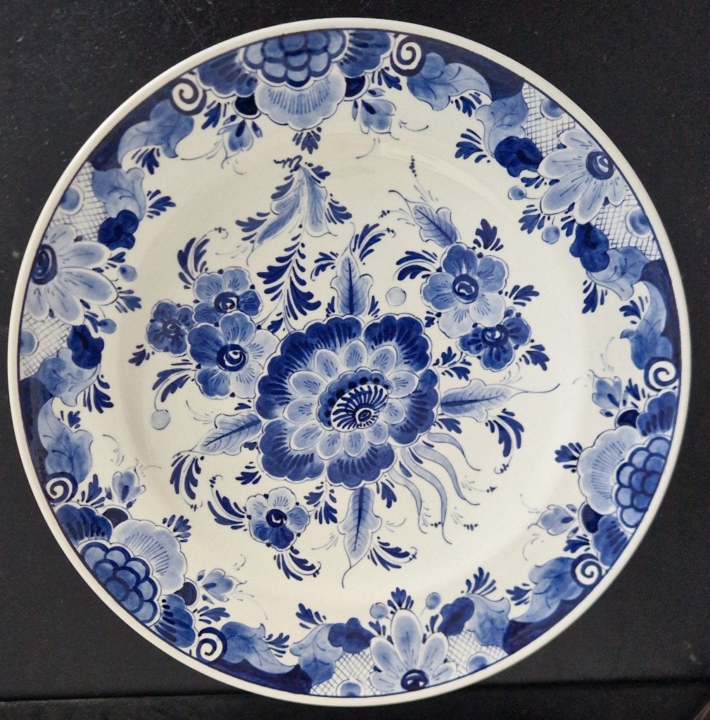 Delfts Blauw wandbord - Regina Holland  - hand geschilderd, Ophalen of Verzenden