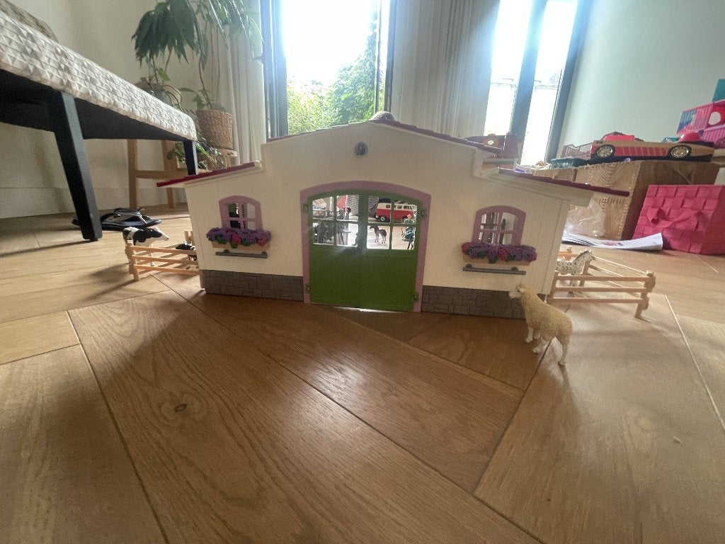Schleich manege met heel veel leuke dieren, Ophalen, Gebruikt