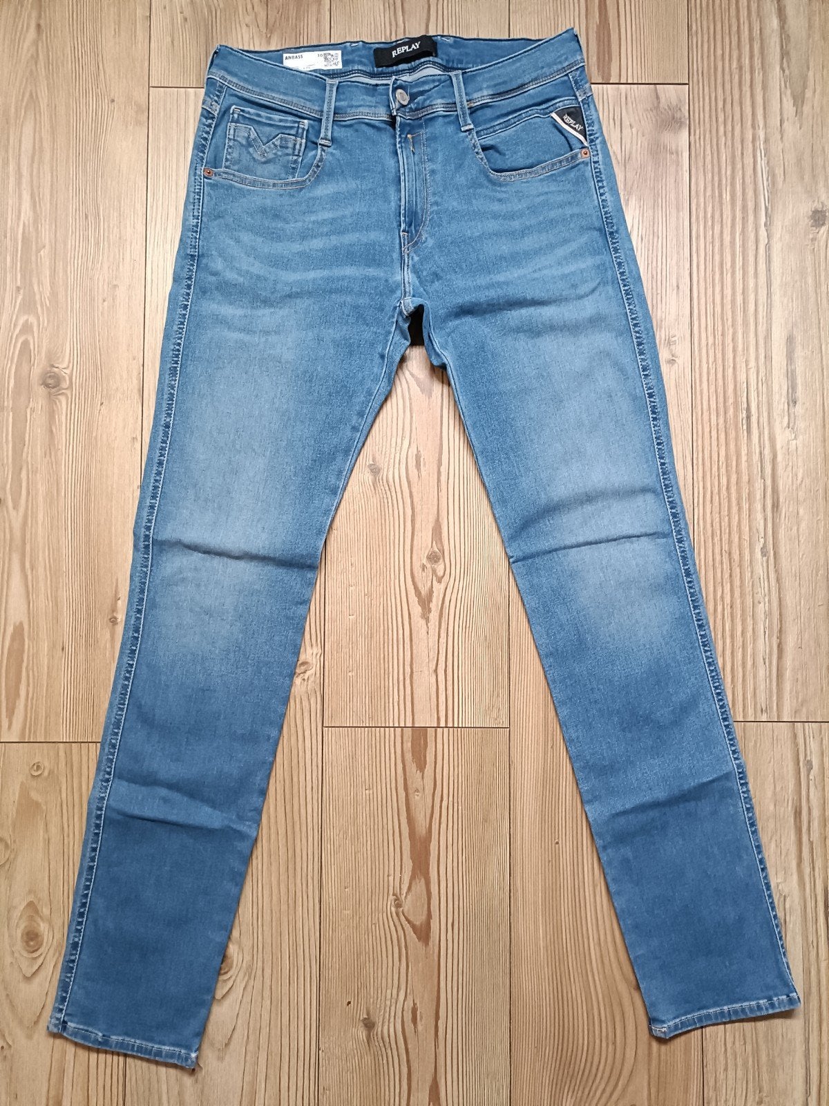 Replay anbass hyperflex maat 30-32, Ophalen of Verzenden, Zo goed als nieuw, Blauw, W32 (confectie 46) of kleiner