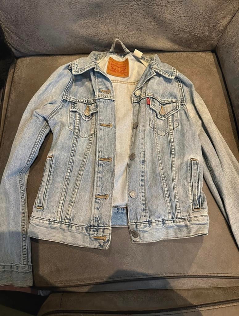Levi’s spijkerjas, Ophalen of Verzenden, Zo goed als nieuw, Blauw