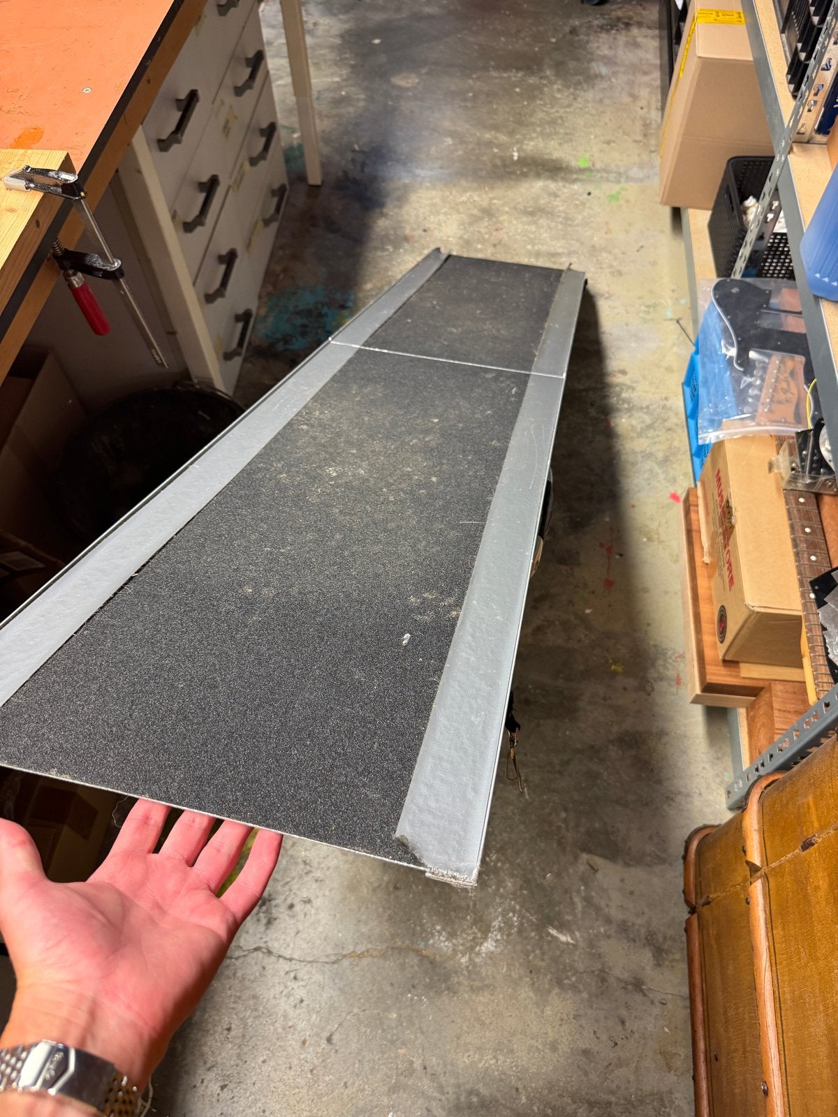 Inklapbare aluminium loopplank - ca. 180cm, Ophalen