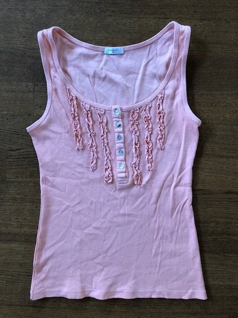 The Sting top met ruches (maat M), Kleding | Dames, Maat 38/40 (M), Sutherland, Oranje, Ophalen of Verzenden