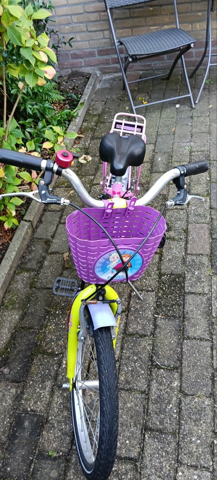 K3 Kinderfiets Roze - 20 inch met mandje en bagagedrager, Ophalen, 20 inch of meer, Gebruikt, Velgrem