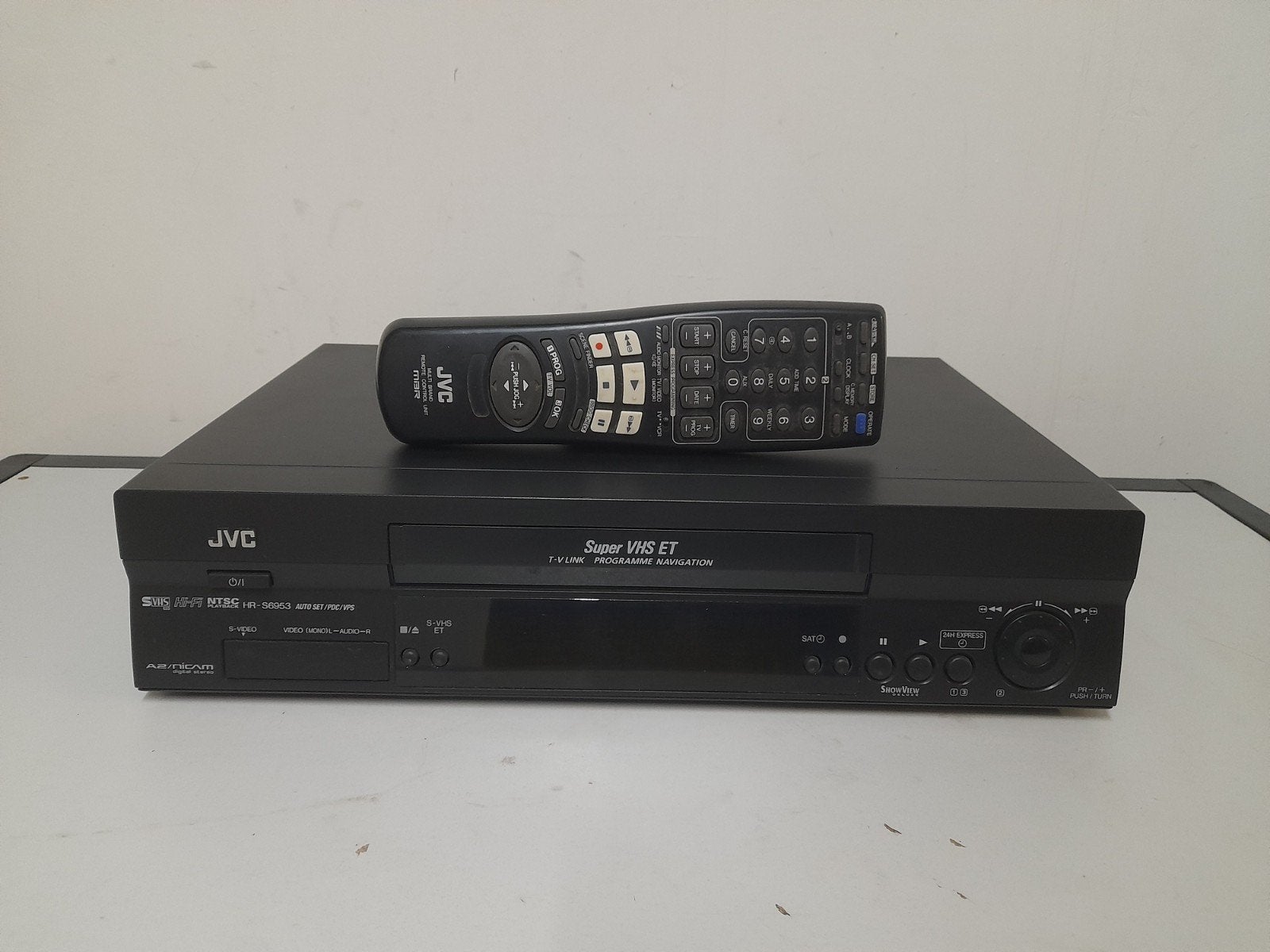 JVC Super VHS videorecorder HR-S6953, Ophalen of Verzenden, Gebruikt, VHS-speler of -recorder