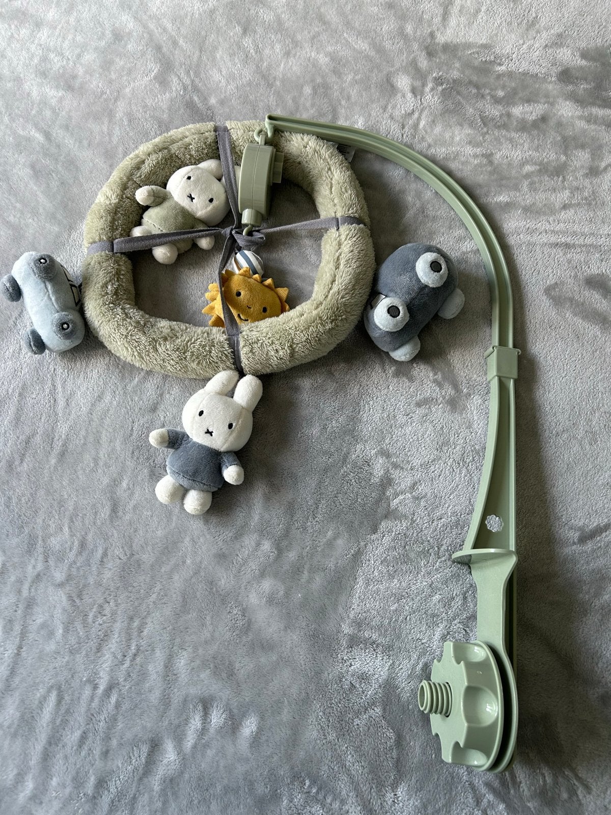 Muziek Mobiel met Knuffels voor Babybedje, Ophalen, Zo goed als nieuw, Mobiel, Met geluid