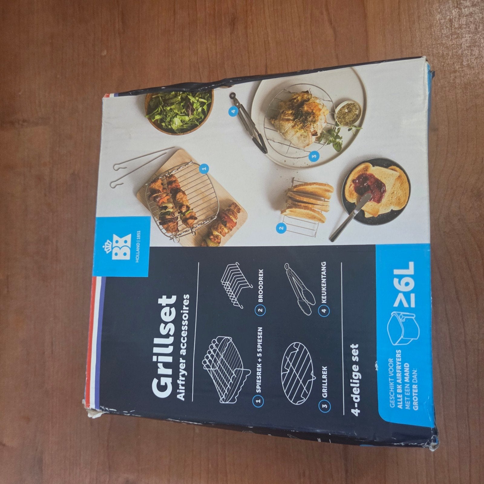 BK Grillset Airfryer Accessoires - 4-delig, Ophalen