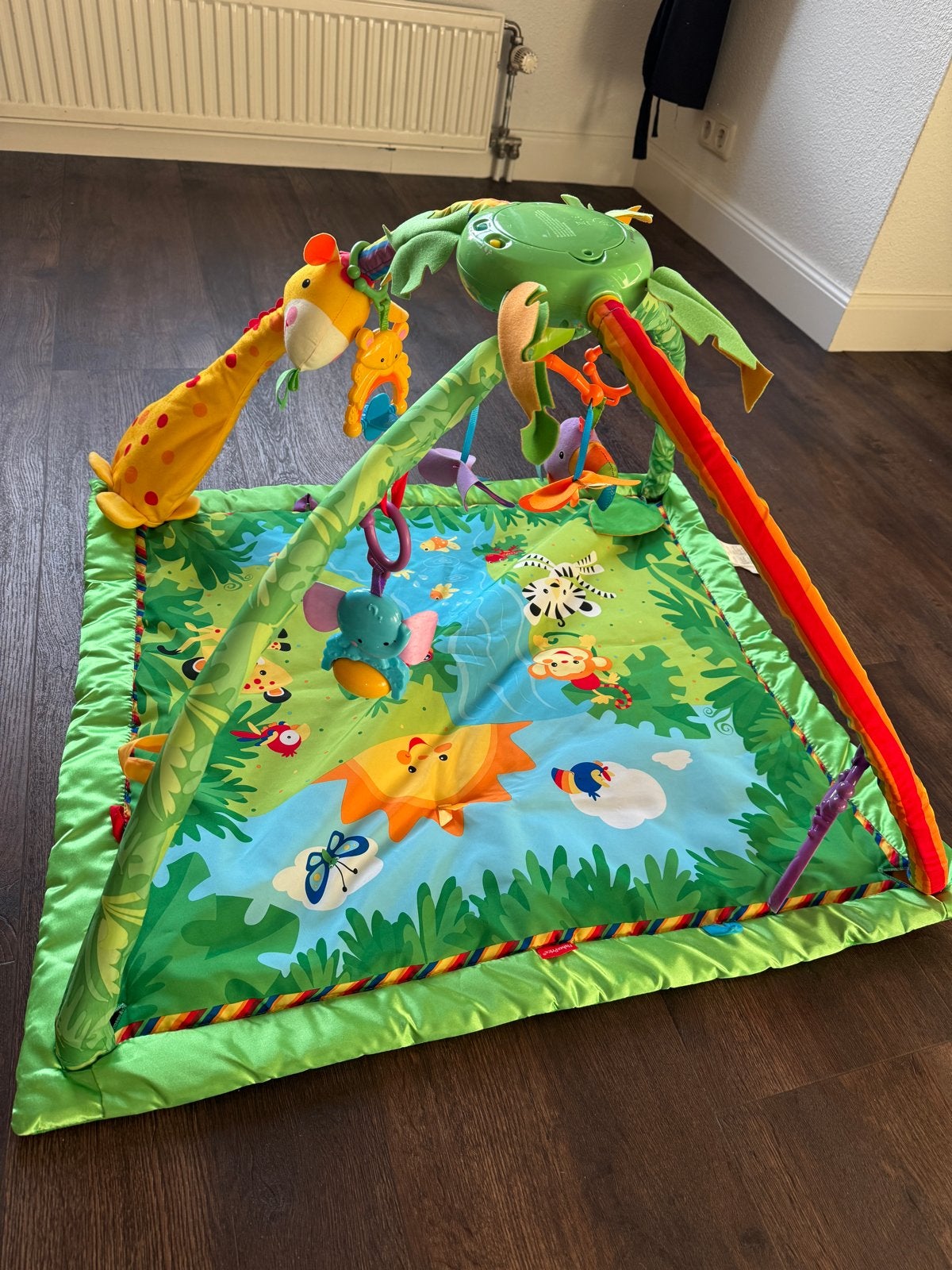 Fisher-Price Jungle Speelkleed met Babygym, Ophalen, Zo goed als nieuw, Speelkleed, Met geluid