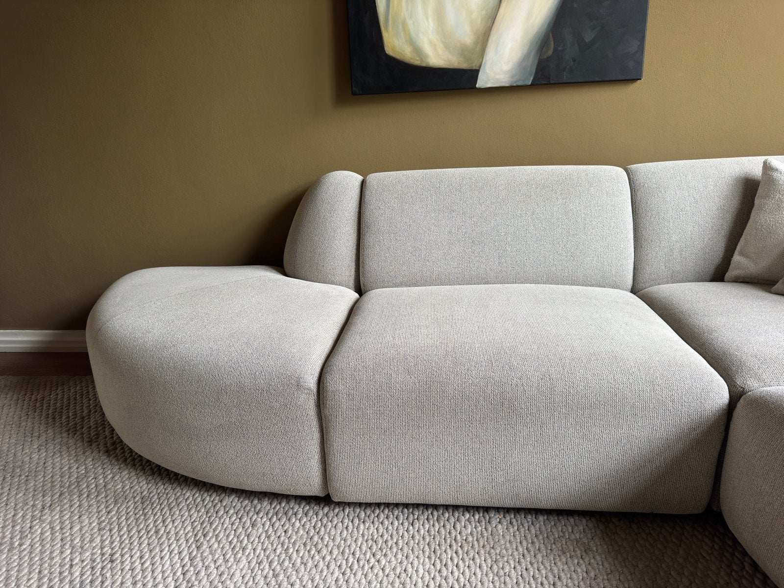 Foto 4 van HK Living Jax modulaire hoekbank lichtgrijs, geimpregneerd