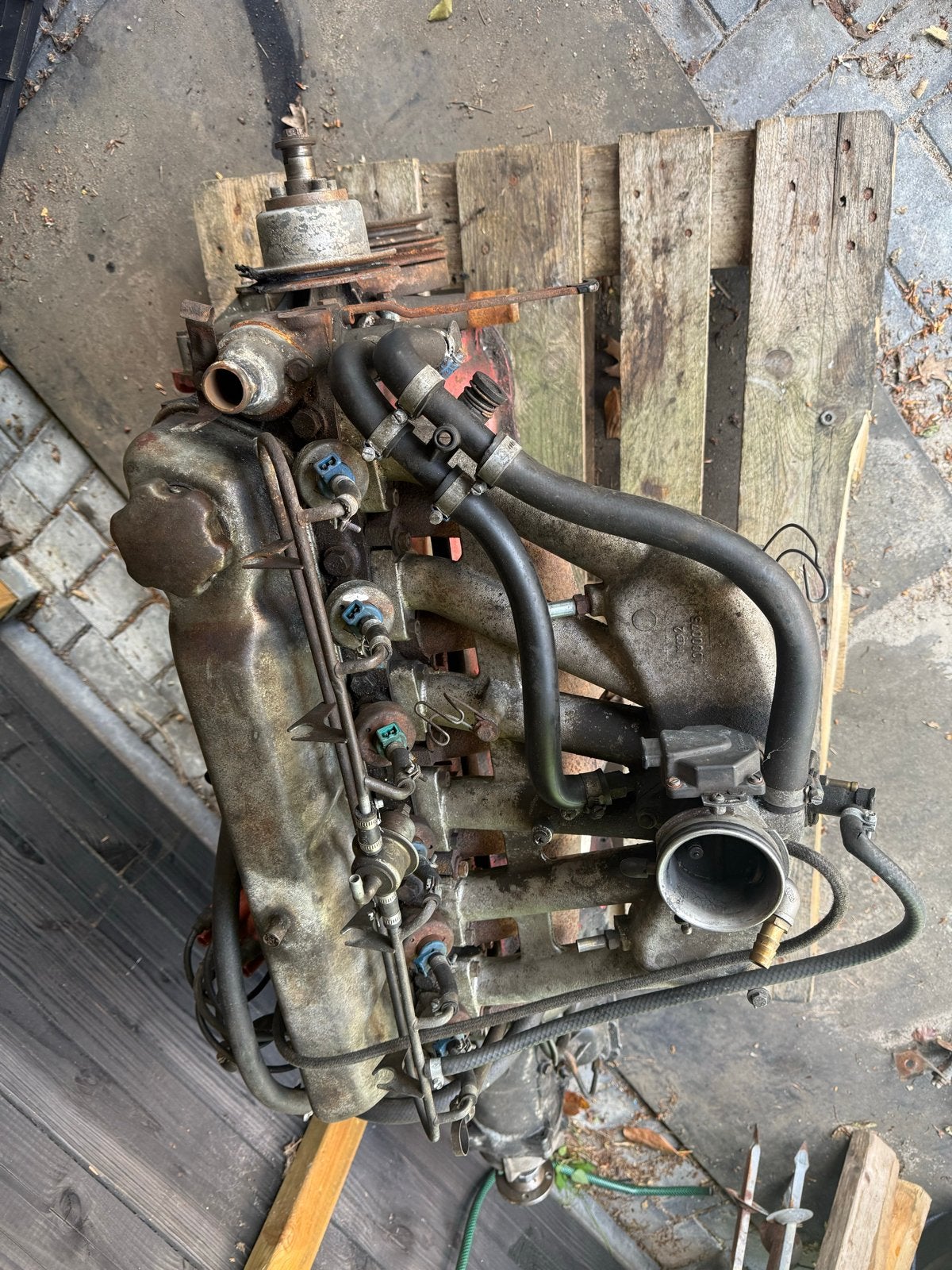 Volvo B30 motor met BW35 versnellingsbak, Ophalen, Gebruikt, Volvo