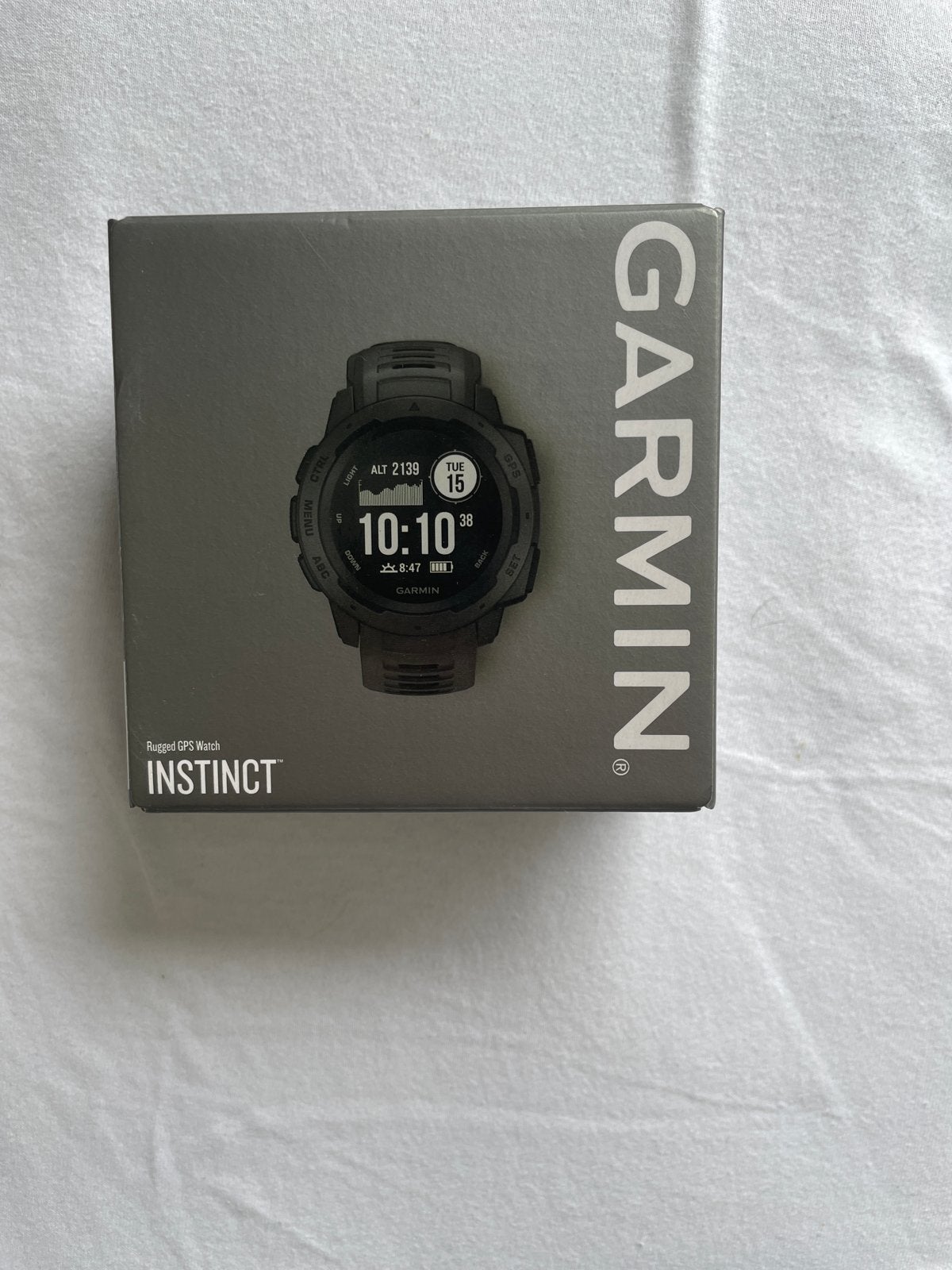 Garmin Instinct GPS Smartwatch - Graphite, Ophalen, Afstand, Zo goed als nieuw, Waterdicht
